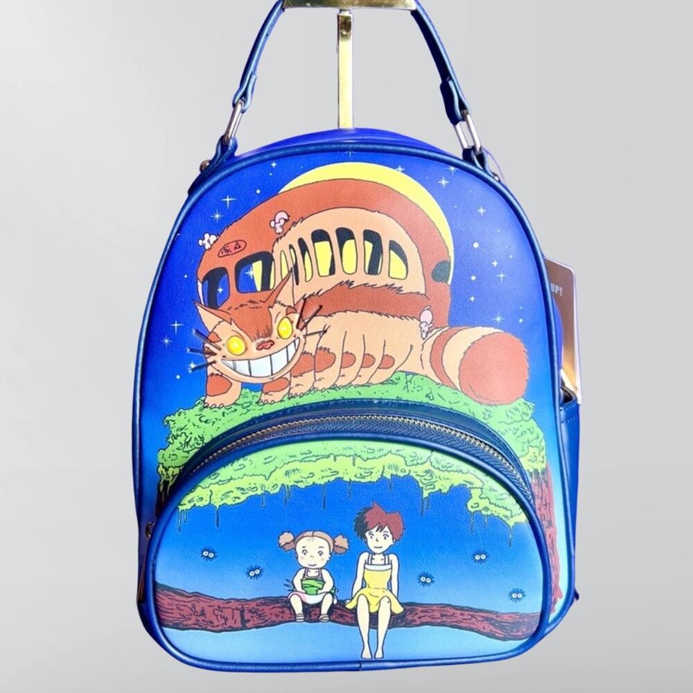 NWT Studio Ghibli My Neighbor Totoro Light Up Catbus Backpack